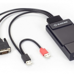 商品画像:KVMエクステンダー Emerald SE Zero-U トランスミッタ(DVI x 1 USB x 1 1000BASE-Tx 1) EMD200DV-T