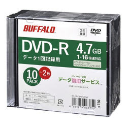 商品画像:光学メディア DVD-R PCデータ用 法人チャネル向け 10枚+2枚 RO-DR47D-012CWZ