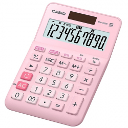 商品画像:カシオ W税率電卓 ミニジャストタイプ ピンク 10桁 MW-100TC-PK-N
