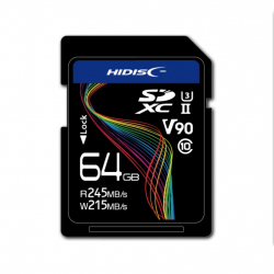 商品画像:超高速SDXCカード 64GB CLASS10 UHS-2 U3 V90対応 HDSDX64GCL10U3JP3V90