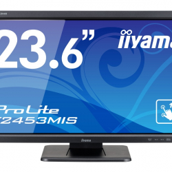 商品画像:<ProLite>23.6型 ワイドタッチパネル 液晶ディスプレイ ProLite T2453MIS(1920x1080/VA方式パネル/D-sub/HDMI/DisplayPort/スピーカ:あり/ブラック) T2453MIS-B1