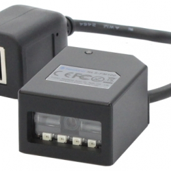 商品画像:定置式1次元バーコードスキャナ(黒)USBインターフェース NLS-FM100-M-U