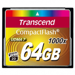 商品画像:CFカード コンパクトフラッシュ CompactFlash 1000 64GB(Type I、MLC) TS64GCF1000