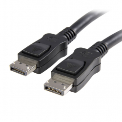 商品画像:DisplayPort ケーブル/3m/ディスプレイポート1.2/VESA規格認定モニターケーブル/4K60Hz/ラッチ付きDPコネクタ オス-オス DISPL3M