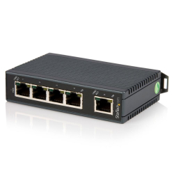 <StarTech.com>5ポート産業用スイッチングハブHUB DINレールに取付け可能LAN用ハブ 10/100Mbps対応ネットワークハブ 12-48VDCターミナルブロック Energy Efficient Ethernet (EEE)対応 IES5102