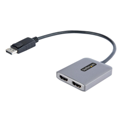 商品画像:MSTハブ/DisplayPort1.4接続/2画面/4K60Hz HDMI/30cmケーブル/DSC、HBR3/デュアルモニター対応マルチディスプレイ変換アダプター/HDMI分配器 MST14DP122HD