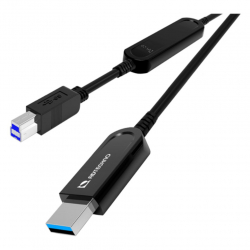 商品画像:5Gbps 専用 光ファイバ USB ケーブル 10m AUN-2M1-010