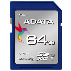 商品画像:ADATA SDカード64G UHS-I CLASS10 ASDX64GUICL10-R