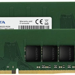商品画像:DDR4-3200MHz デスクトップPC用 288pin 1.2V メモリモジュール 32GB(16GB 2枚組) AD4U3200716G22-D