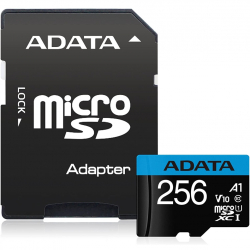 商品画像:A1規格対応 microSDXCカード UHS-I U1 Class10 V10(R100/R25)256GB アダプタ同梱 AUSDX256GUICL10A1-RA1