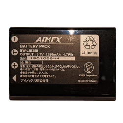 商品画像:BW-220用リチウムイオン充電池パック、1250mAh BATT-220