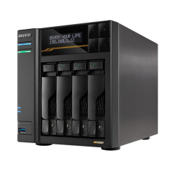 商品画像:<LOCKERSTOR 4 Gen3>パワーユーザーやビジネス向けのASUSTOR NAS M.2 SSDx4 & SATA HDD/SSDx4搭載可能 AS6804T