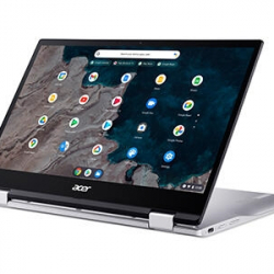 商品画像:Chromebook Spin 513 (Chromebook/Chrome OS/Snapdragon7c/4GB/64GB eMMC/13.3型/コンバーチブル2in1/タッチ対応/WiFi/1年保証/シルバー/日本語キーボード) CP513-1H-N14P