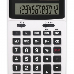 商品画像:ビジネスカラー電卓 Lホワイト C1235W