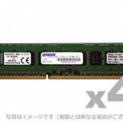 商品画像:Mac用 PC3-14900 (DDR3-1866) 240Pin UnbufferedDIMMwithECC 8GB 4枚組 6年保証 ADM14900D-E8G4