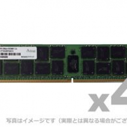商品画像:DOS/V用 PC4-2133 (DDR4-2133) 288Pin RegisteredDIMM 4GB シングルランク 4枚組 6年保証 ADS2133D-R4GS4