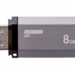 商品画像:USBフラッシュメモリ UKT USB2.0 8GB シルバー AD-UKTMS8G-U2