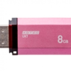 商品画像:USBフラッシュメモリ UKT USB2.0 8GB ピンク AD-UKTPP8G-U2