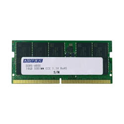 商品画像:DDR5-4800 SO-DIMM ECC 1Rx8 16GB ADS4800N-E16GSB