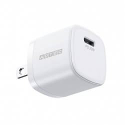 商品画像:Power Delivery対応 AC充電器/20W/USB Type-C 1ポート/ホワイト APD-V020C-WH