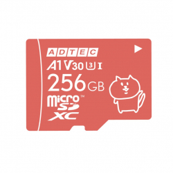 商品画像:microSDXC 256GB UHS-I U3 V30 A1 ピンク ADC-MZTX256G/U3