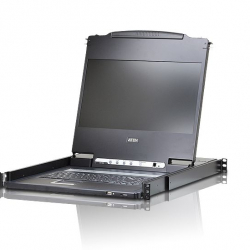 商品画像:17.3インチフルHDワイド対応LCD一体型コンソールドロワー ショートレールキット付属 CL6700MWJJS/ATEN