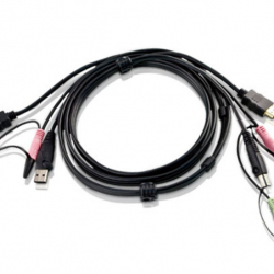 商品画像:HDMI USB オーディオケーブル 1.8m 2L-7D02UH/ATEN