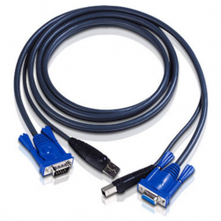 商品画像:ATEN製 KVMスイッチ用ケーブル(USB対応)3m 2L-5003U/ATEN