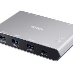 商品画像:USB-C 2ポートUSB 3.1 Gen 2デバイス共有器(電源パススルー対応) US3342/ATEN