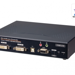商品画像:DVI-Iデュアルディスプレイ IP-KVMトランスミッター(デュアル電源/LAN対応) KE6940AT/ATEN