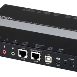 商品画像:1ローカル/リモートアクセス共有1ポートDisplayPort KVM over IP(4K対応、RS-232C) CN9950/ATEN