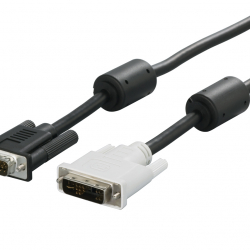 商品画像:ディスプレイケーブル DVI-I:D-Sub15 フェライトコア付 5.0m BSDCDA50