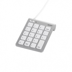 商品画像:テンキーボード Mac用 USB接続 スリム 独立キー シルバー BSTK08MSV