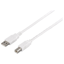 商品画像:USB2.0ケーブル (A to B) ホワイト 0.7m BSUAB207WH