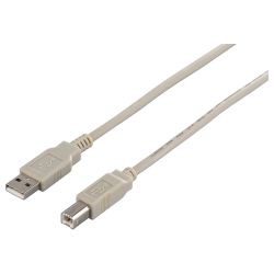 商品画像:USB2.0ケーブル (A to B) アイボリー 2m BSUAB220IV