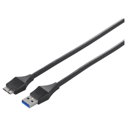 商品画像:ユニバーサルコネクター USB3.0 A to microB ケーブル 3m ブラック BSUAMBU330BK