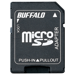 商品画像:microSDカード->SDカード変換アダプター BSCRMSDA