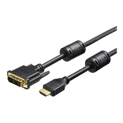 商品画像:HDMI:DVI変換ケーブル コア付 3.0m ブラック BSHDDV30BK