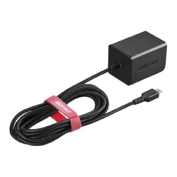 商品画像:AC-USB 2.4A microUSBケーブル 1.8m ブラック BSMPA2401BC1BK