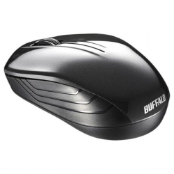 商品画像:無線 BlueLED 3ボタン スタンダードマウス ブラック BSMBW107BK