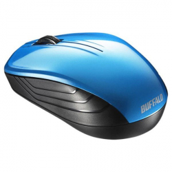 商品画像:無線 BlueLED 3ボタン スタンダードマウス ブルー BSMBW107BL
