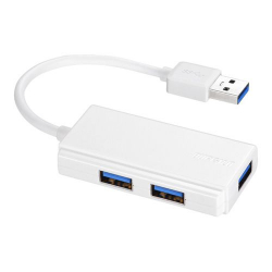 商品画像:USB3.0 バスパワー 3ポート ハブ ホワイト BSH3U100U3WHZ