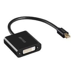 商品画像:miniDisplayPort-DVI変換アダプタ ブラック BMDPDVBK