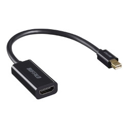 商品画像:miniDisplayPort-HDMI変換アダプタ ブラック BMDPHDBK