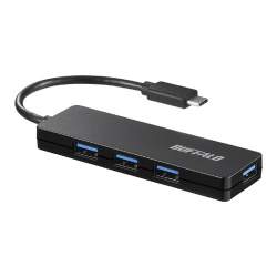 商品画像:USB3.1(Gen1)TypeC 4ポート バスパワーハブ ブラック BSH4U120C1BK