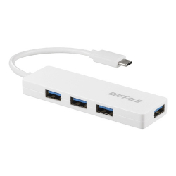 商品画像:USB3.1(Gen1)TypeC 4ポート バスパワーハブ ホワイト BSH4U120C1WH