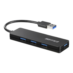 商品画像:USB3.0 バスパワー ハブ 4ポート ハブ ブラック BSH4U120U3BK