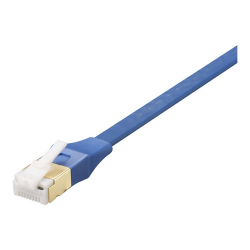 商品画像:ツメ折れないCat7 LANケーブルフラット 2m ブルー BL7TF20BL