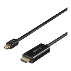 商品画像:miniDP-HDMI 変換ケーブル 1m ブラック BMDPHD10BK