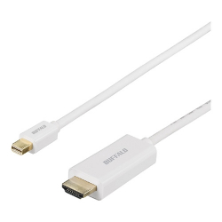 商品画像:miniDP-HDMI 変換ケーブル 1m ホワイト BMDPHD10WH